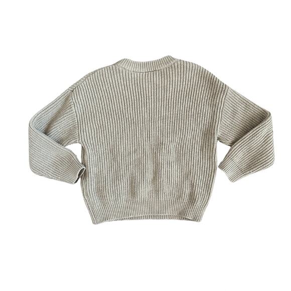 Zara Kids Olive Ribbed Knit Sweater | 3T - Picture 2 of 4
